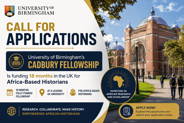Cadbury Fellowship 2026—18 Months in UK