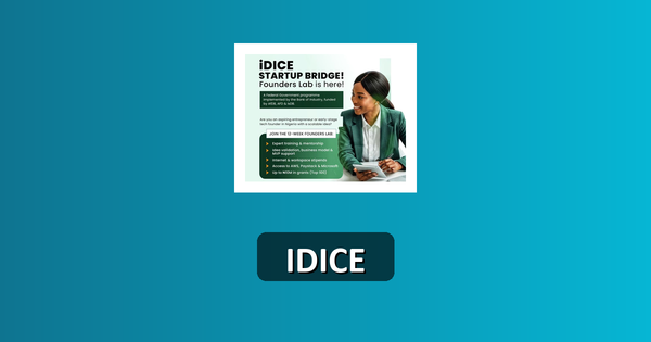 iDICE Startup Bridge 2026—₦10,000,000