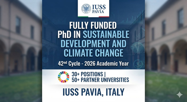 PhD in Sustainable Development—2026—Fully Funded